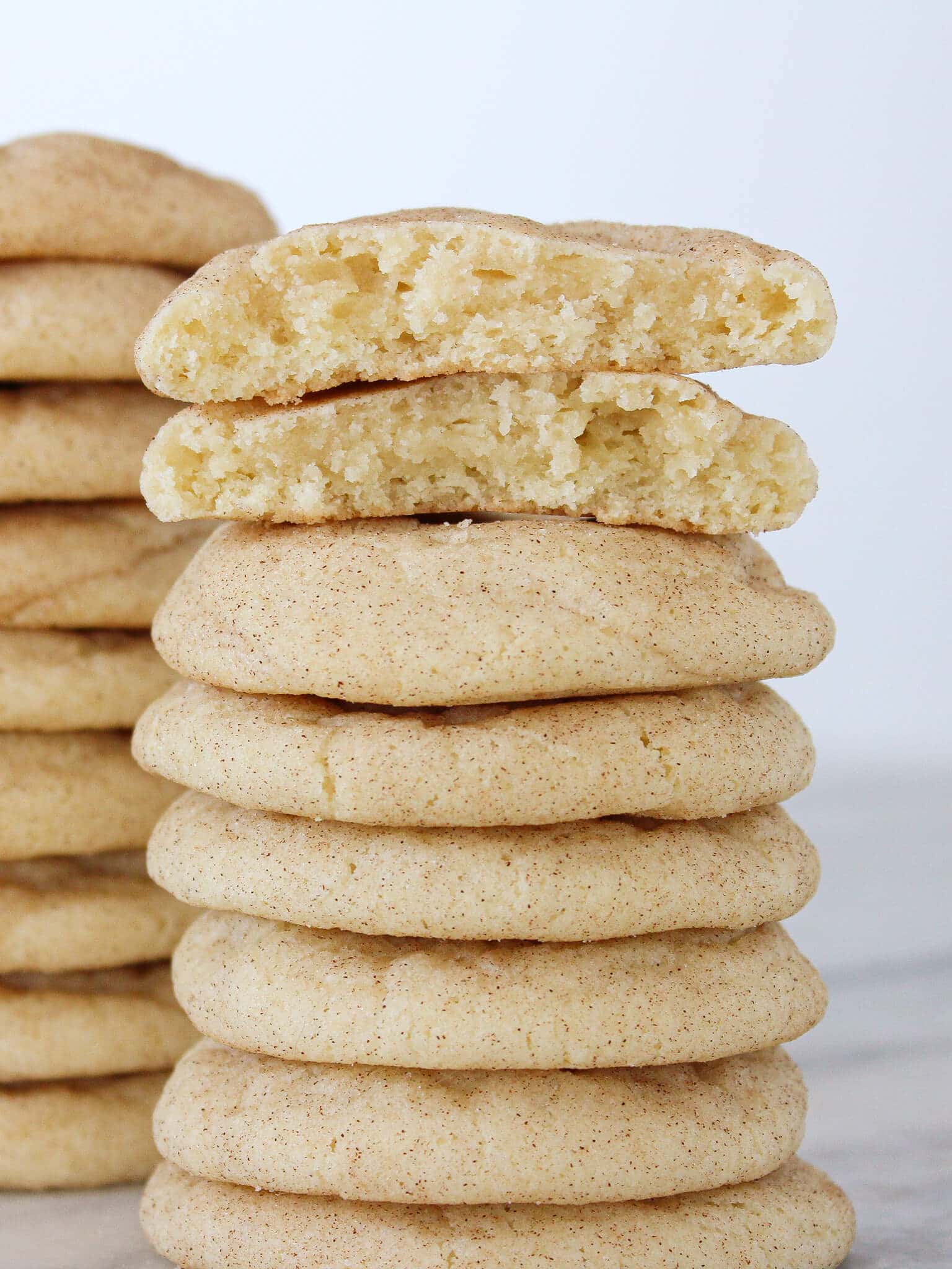 The best Snickerdoodle Cookie tall stack.