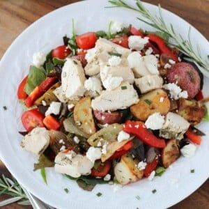 Warm Lemon Rosemary Roasted Potato Salad