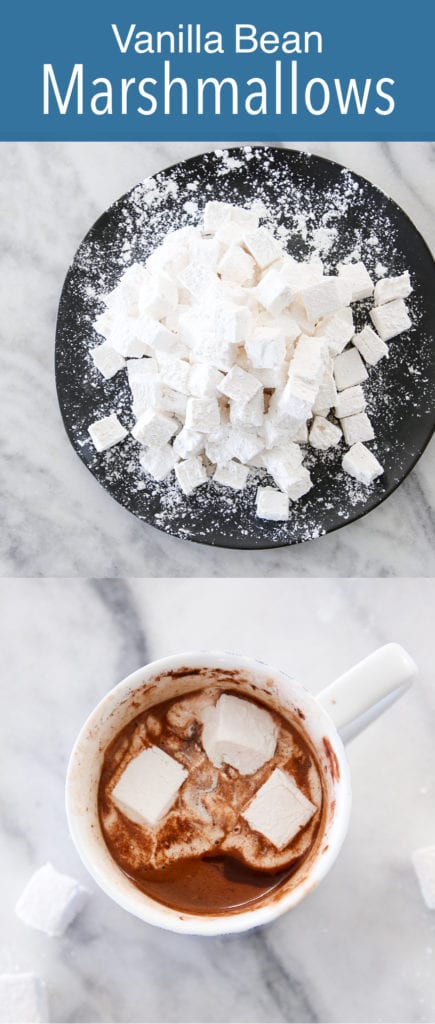 These Vanilla Bean Marshmallows are light and fluffy with the perfect vanilla flavor! 