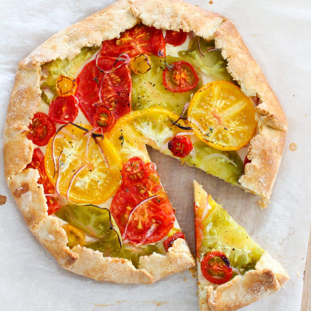 Tomato Goat Cheese Galette