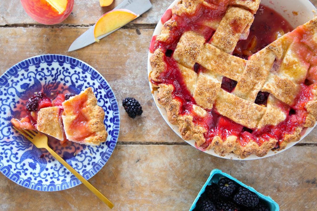 Peach Blackberry Pie