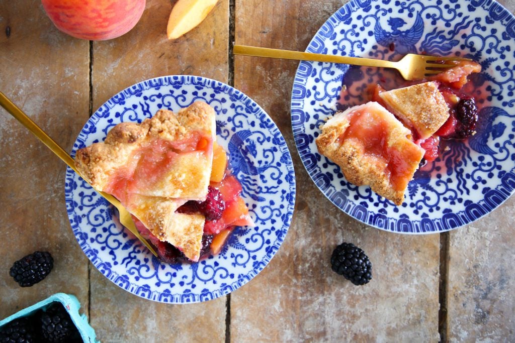 Peach Blackberry Pie