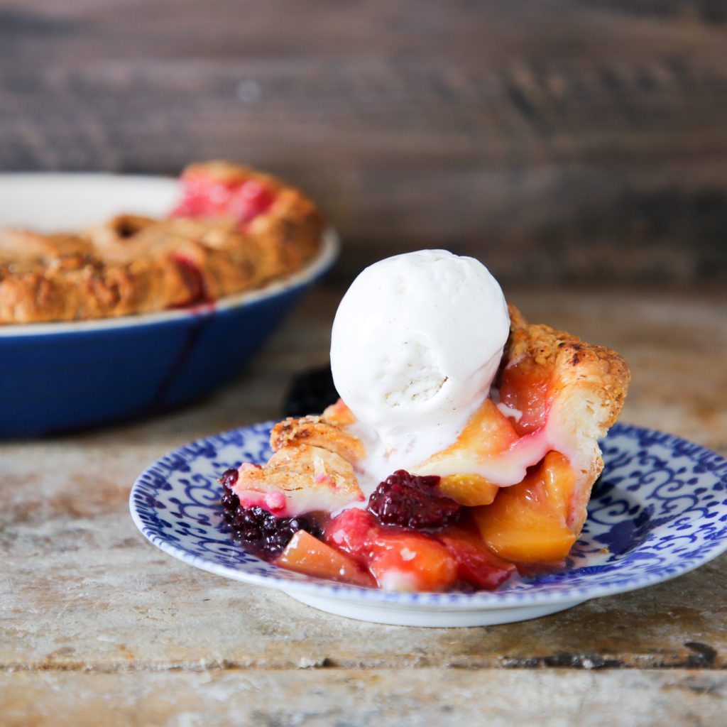 Peach Blackberry Pie