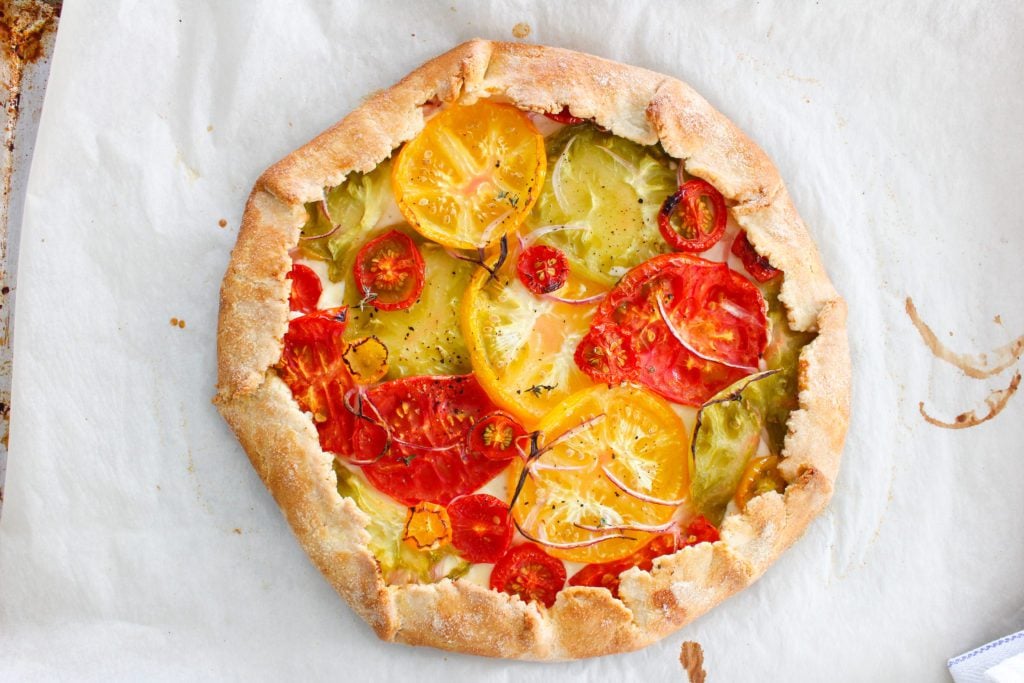 Tomato Goat Cheese Galette