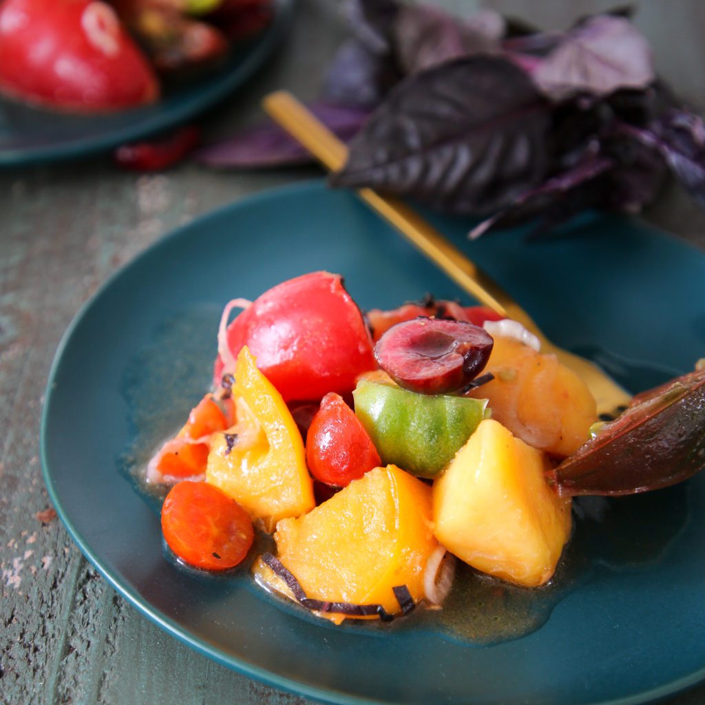 Tomato Peach Salad