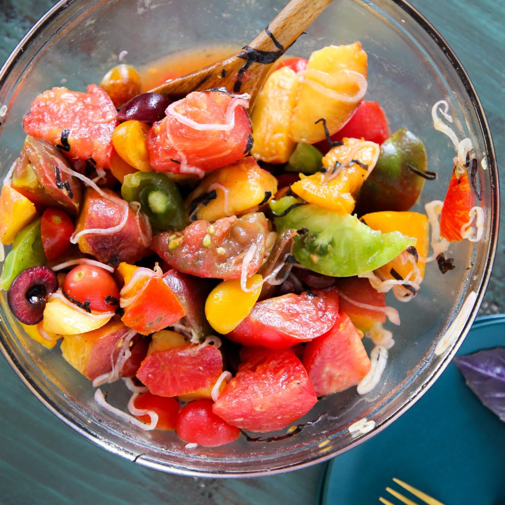 Tomato Peach Salad