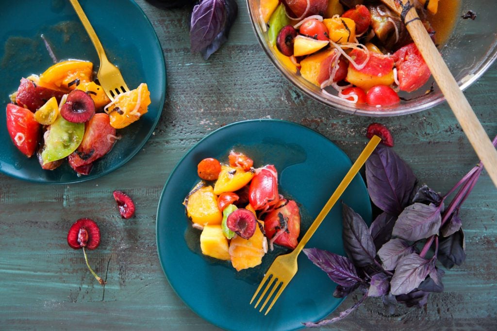 Tomato Peach Salad