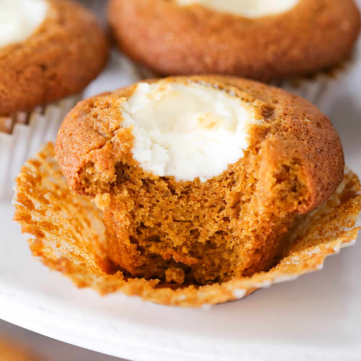 Pumpkin Cream Cheese Muffin interior