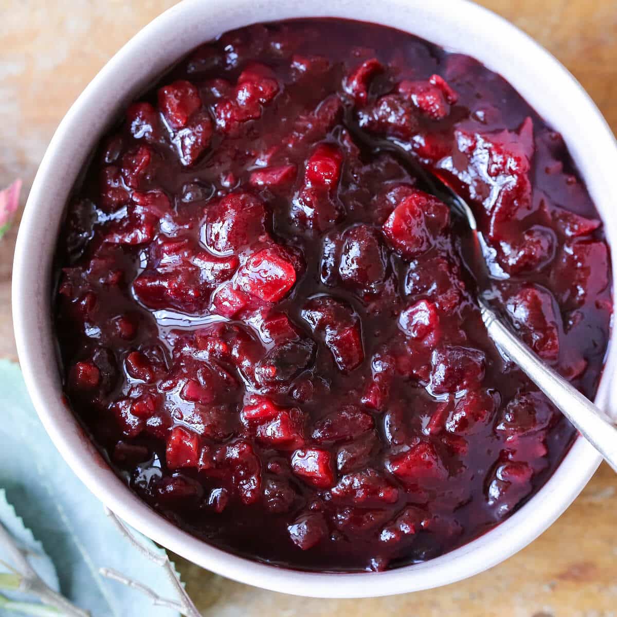 Nanas Cranberry Chutney one of 30 best thanksgiving side dishes