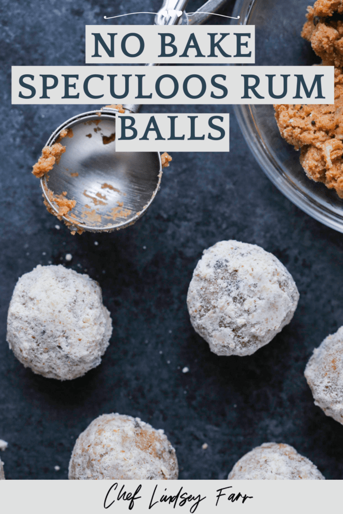No Bake Speculoos Rum Balls