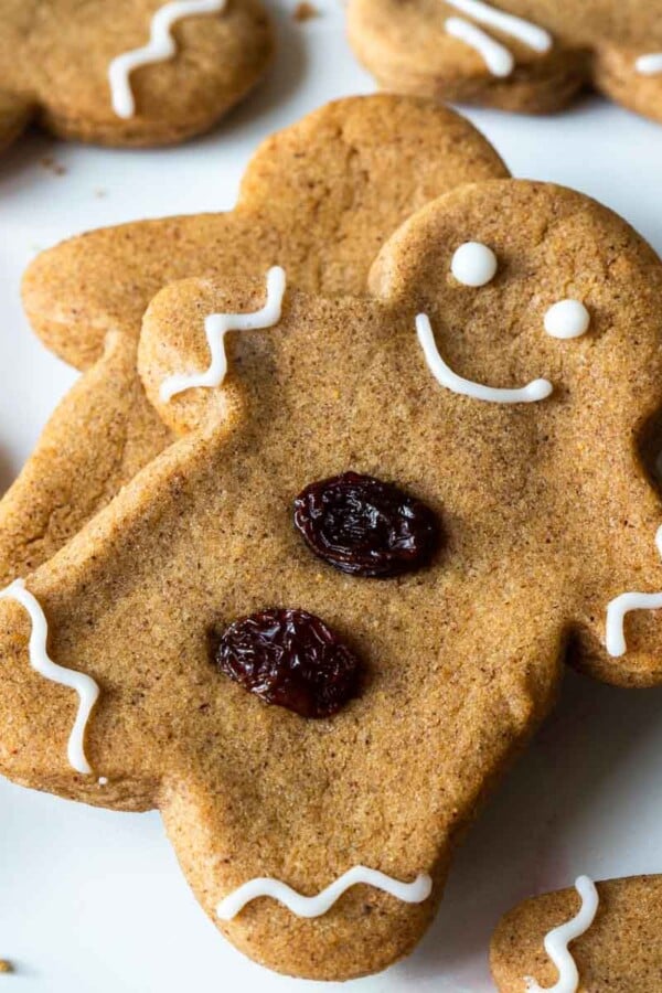 baked gingerbread cookies.