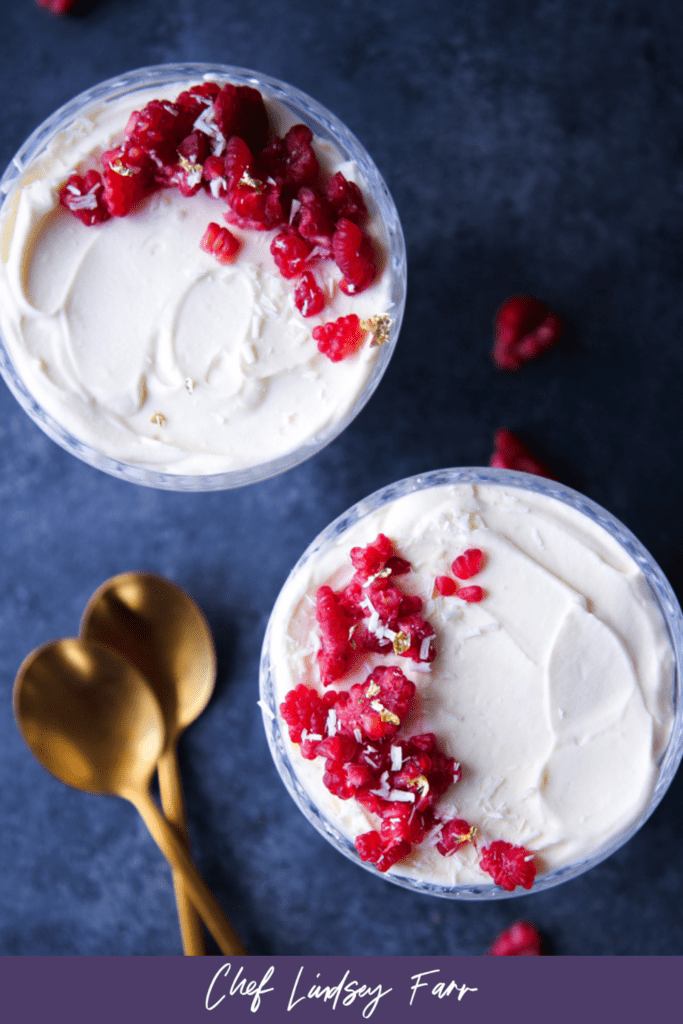 White Chocolate Raspberry Mousse