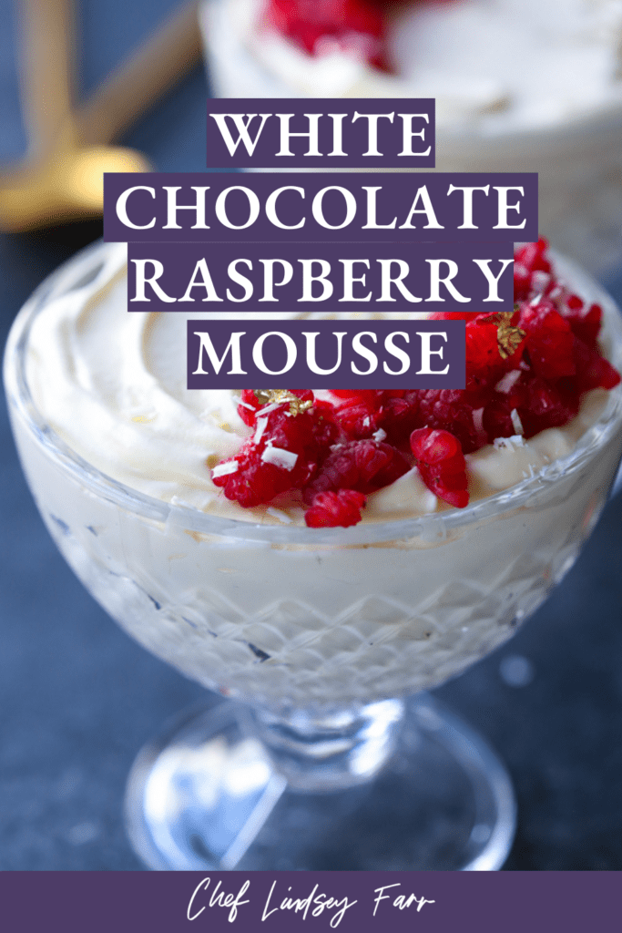 White Chocolate Raspberry Mousse