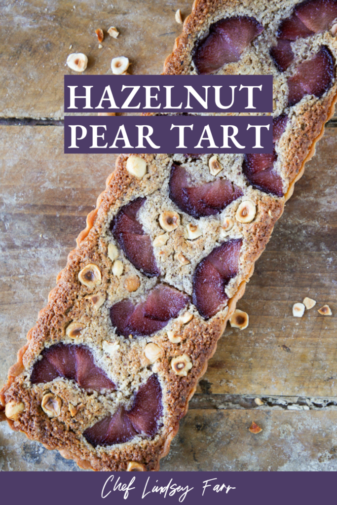 Hazelnut Pear Tart