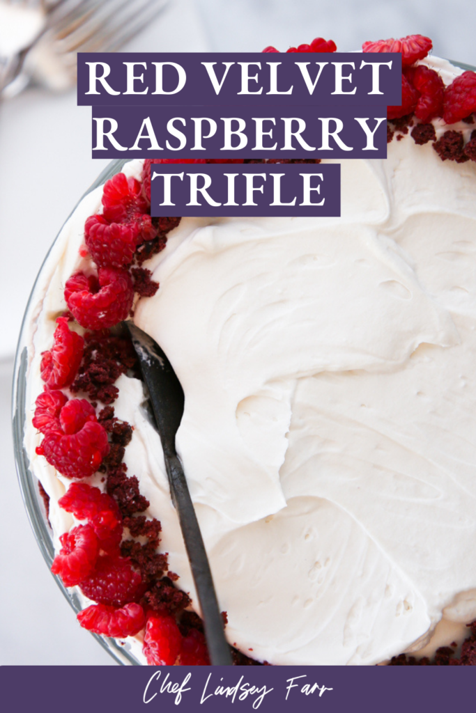 Red Velvet Raspberry Trifle