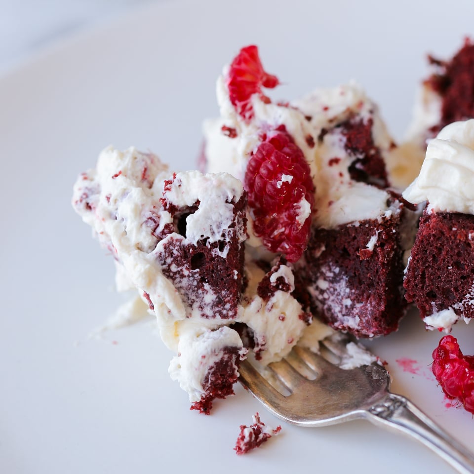 Red Velvet Raspberry Trifle