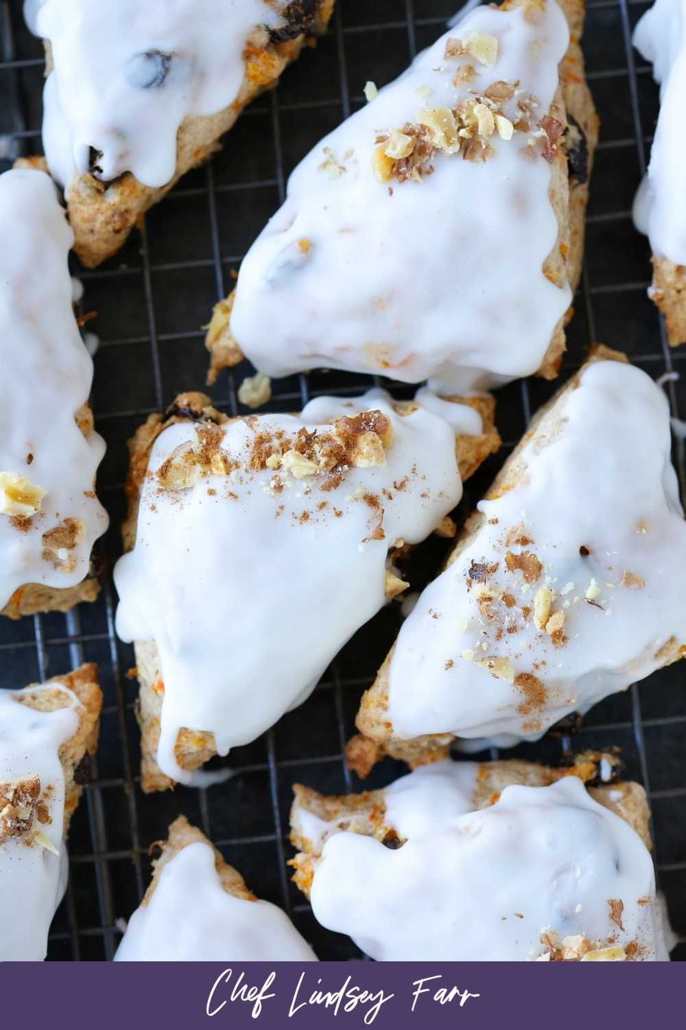 Carrot Cake Scones Adorned