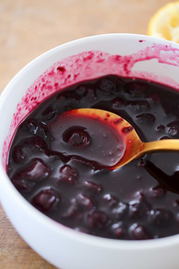 Easy Blueberry Sauce Spoonful