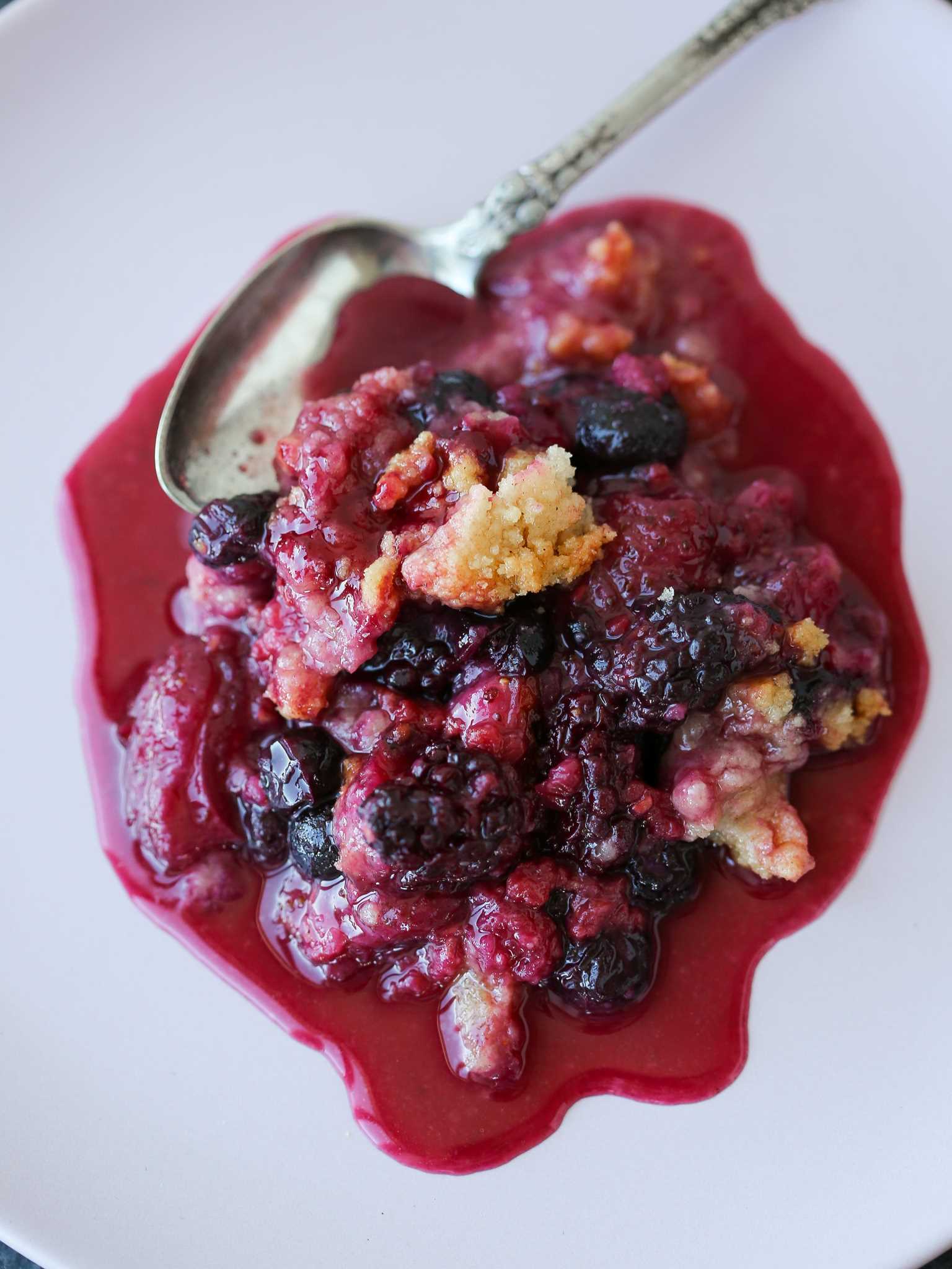Mixed Berry Crumble Serving