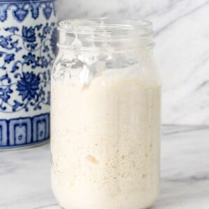 Sourdough Starter in large mason jar