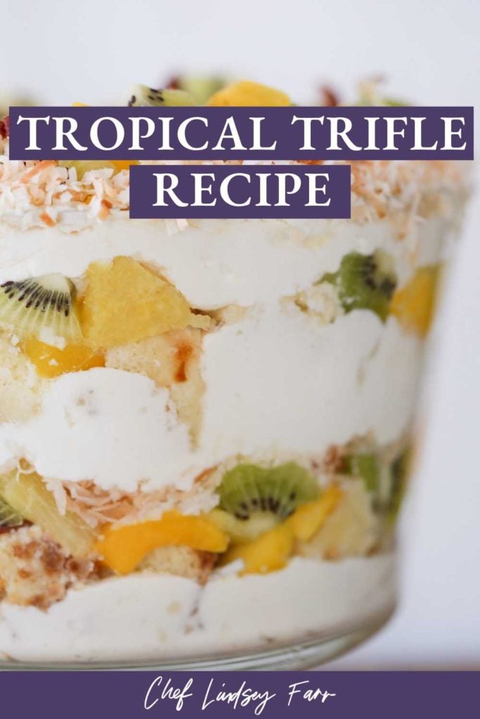 Tropical Trifle Recipe Sideview