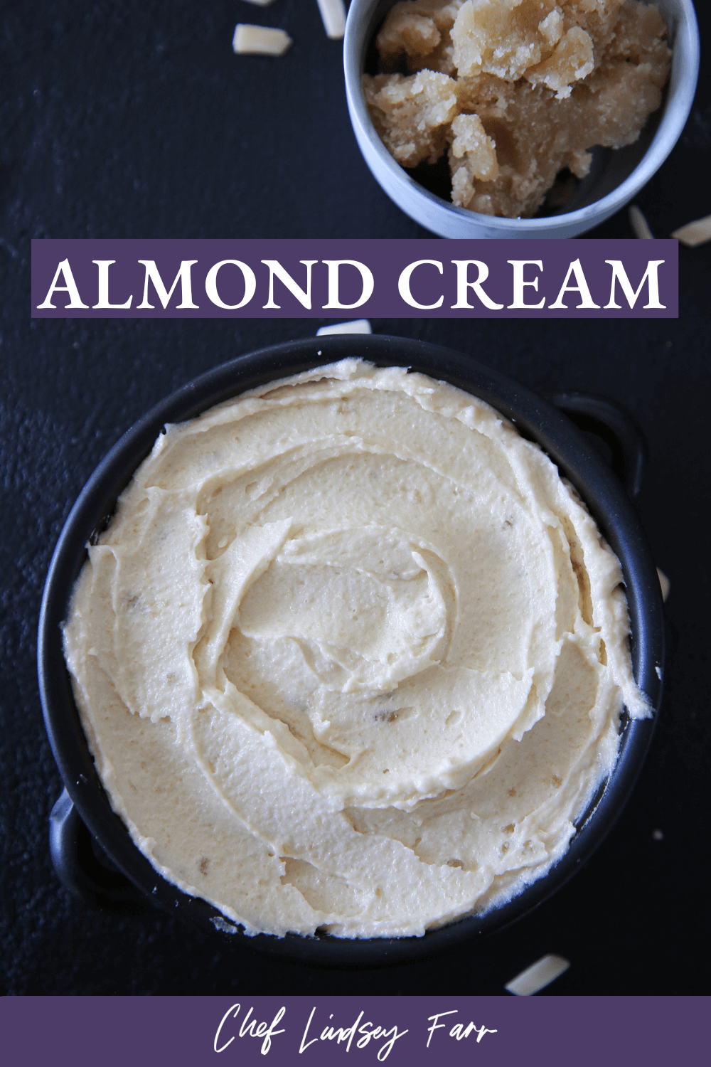 Almond Cream Almond Paste Duo Bowls