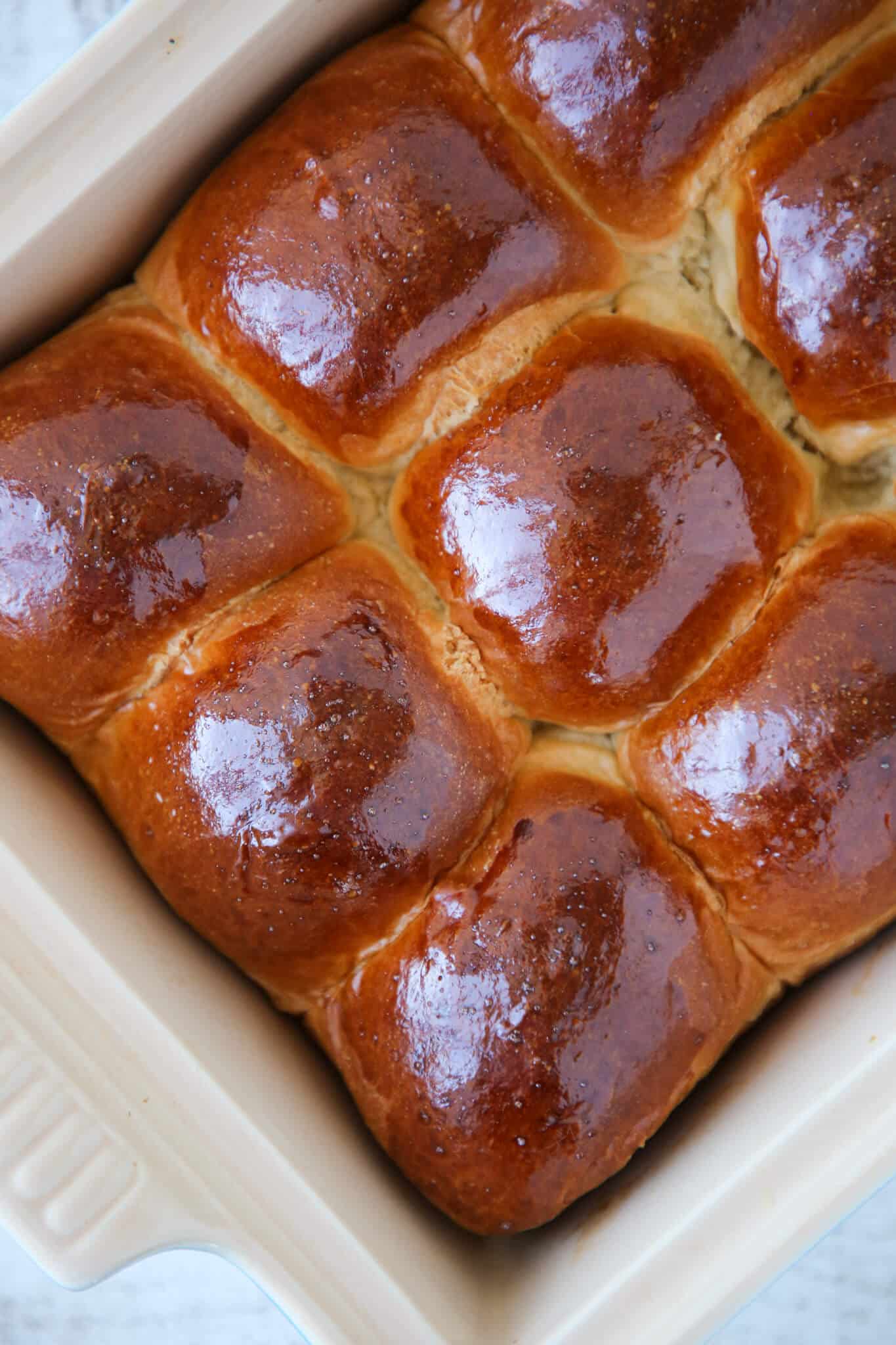 Easy Dinner Rolls Browned Top