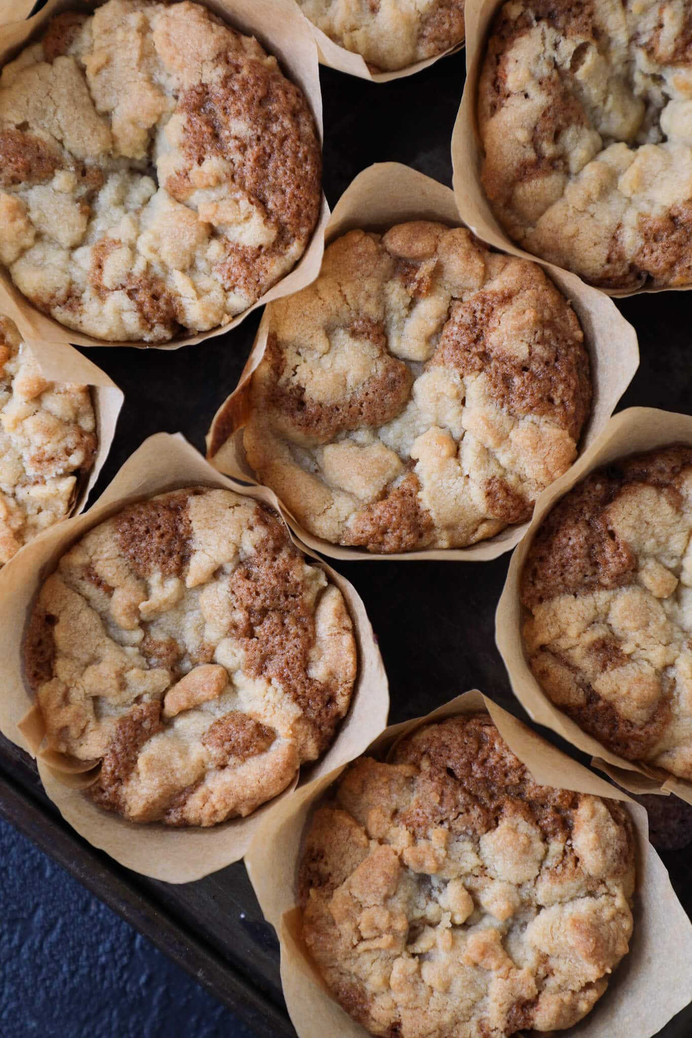 Peach Streusel Muffins Grouping
