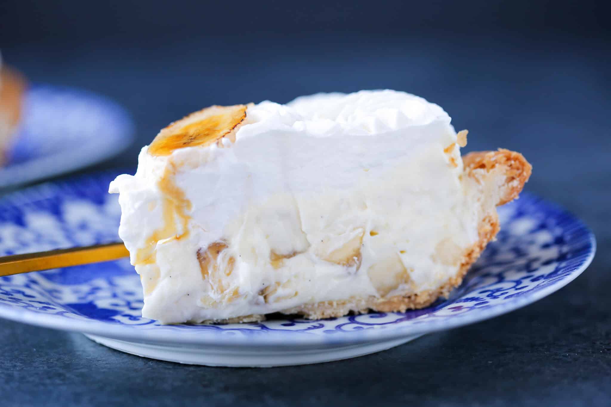 Banana Cream Pie slice side view