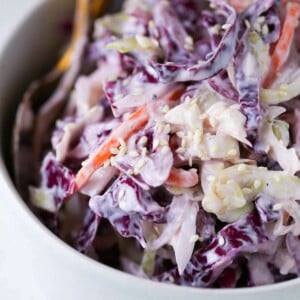 Healthy Creamy Slaw Delicious Serving