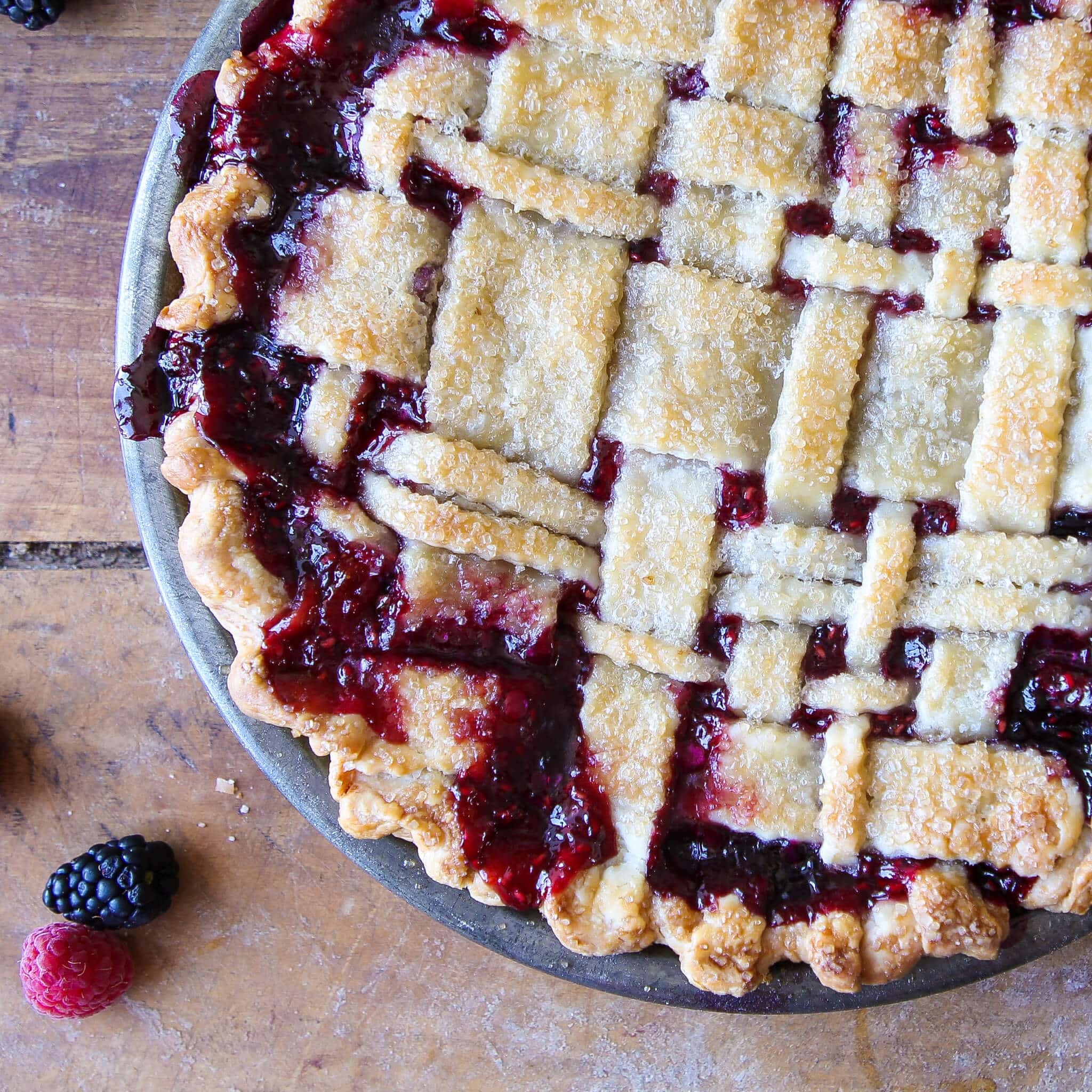 Mixed Berry Pie Stray Berries