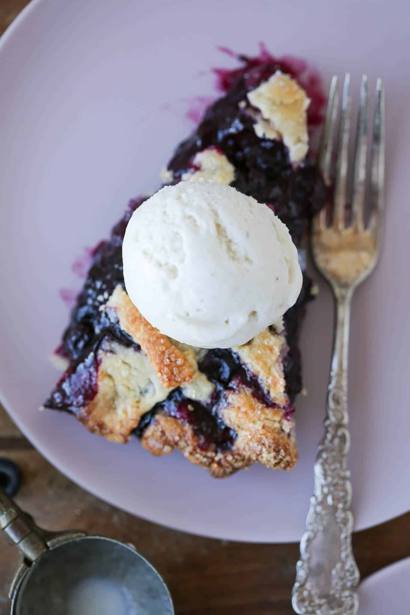 Blueberry Pie Slice 20 best Thanksgiving Pie Recipes