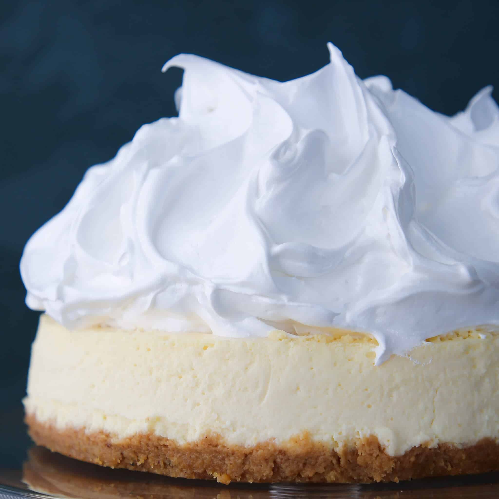 Lemon Meringue Cheesecake meringue swirls