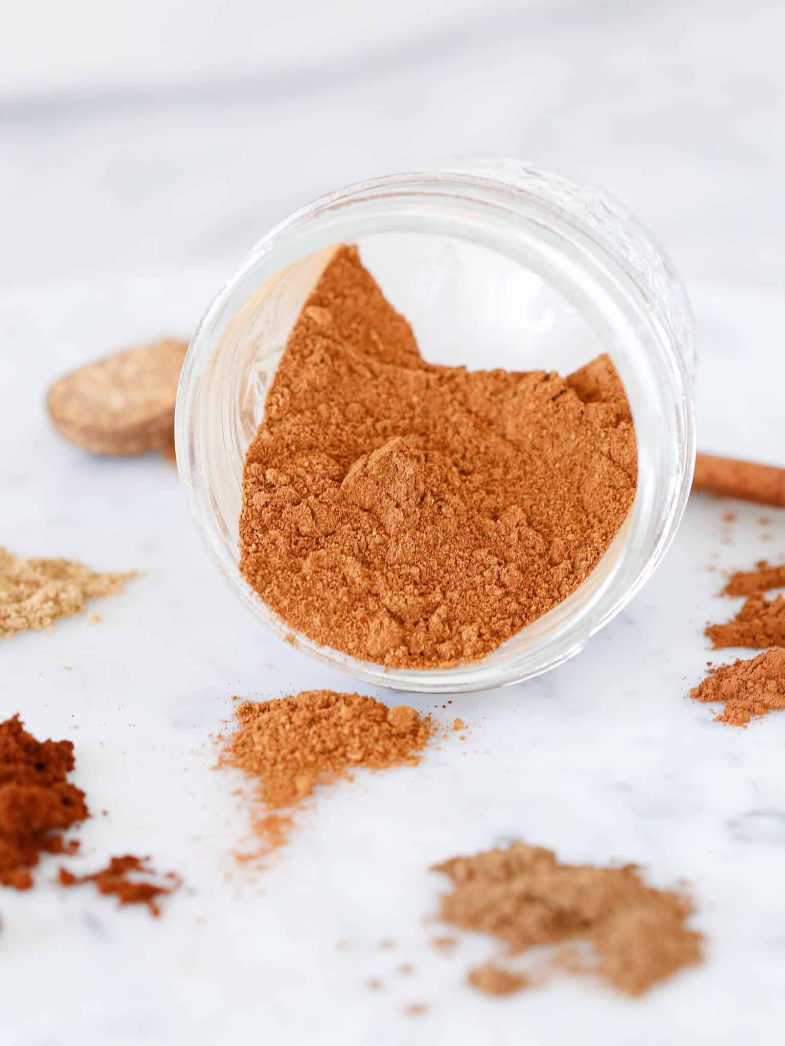 Pumpkin Pie Spice Mix in glass jar