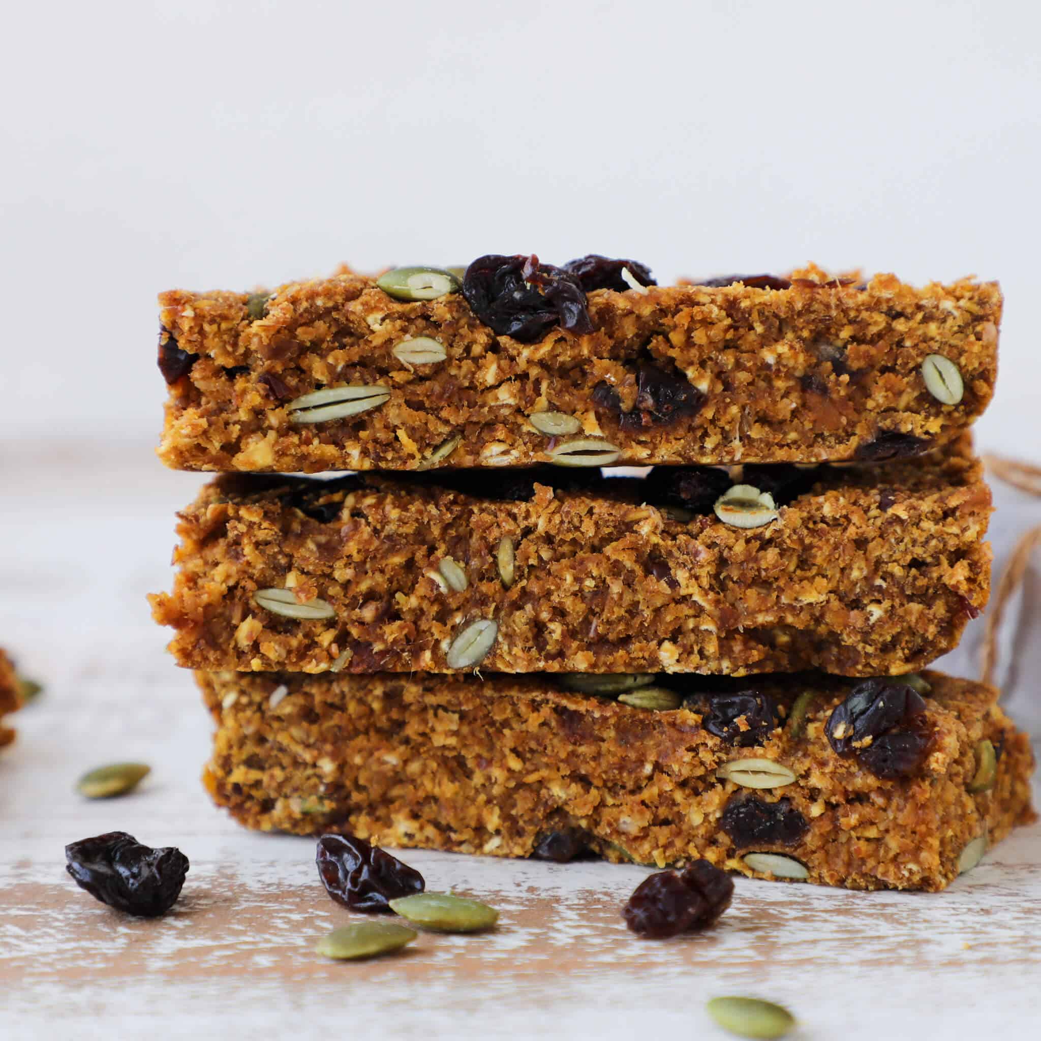 Pumpkin Spice Energy Bars Stacked