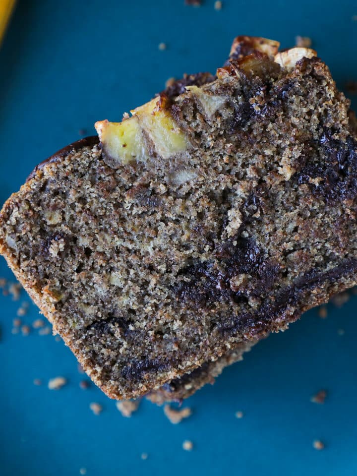 Vegan Gluten Free Chocolate Banana Bread Delicious Slice