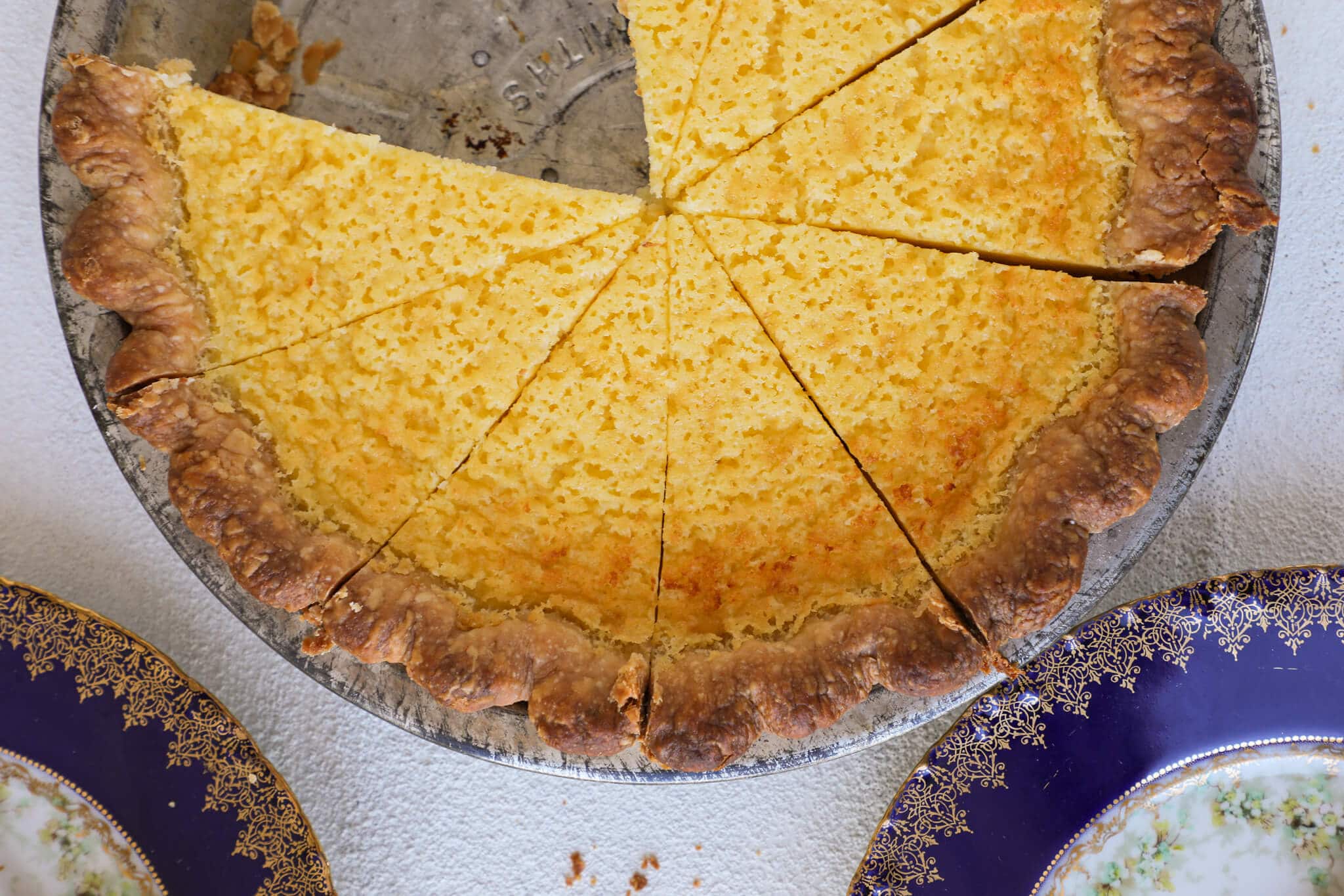 Buttermilk Pie Cut