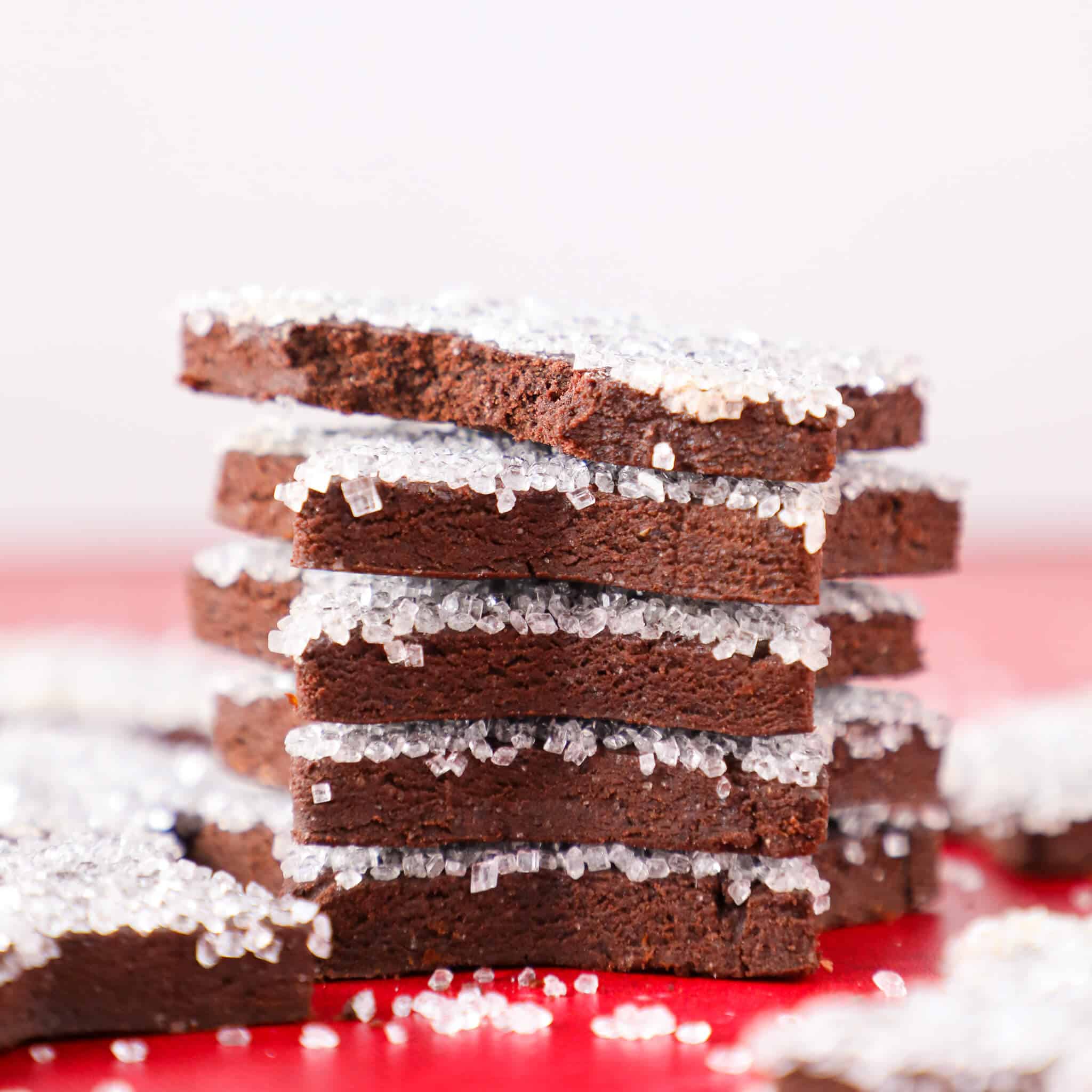 Sparkling Christmas Cookies Stacked