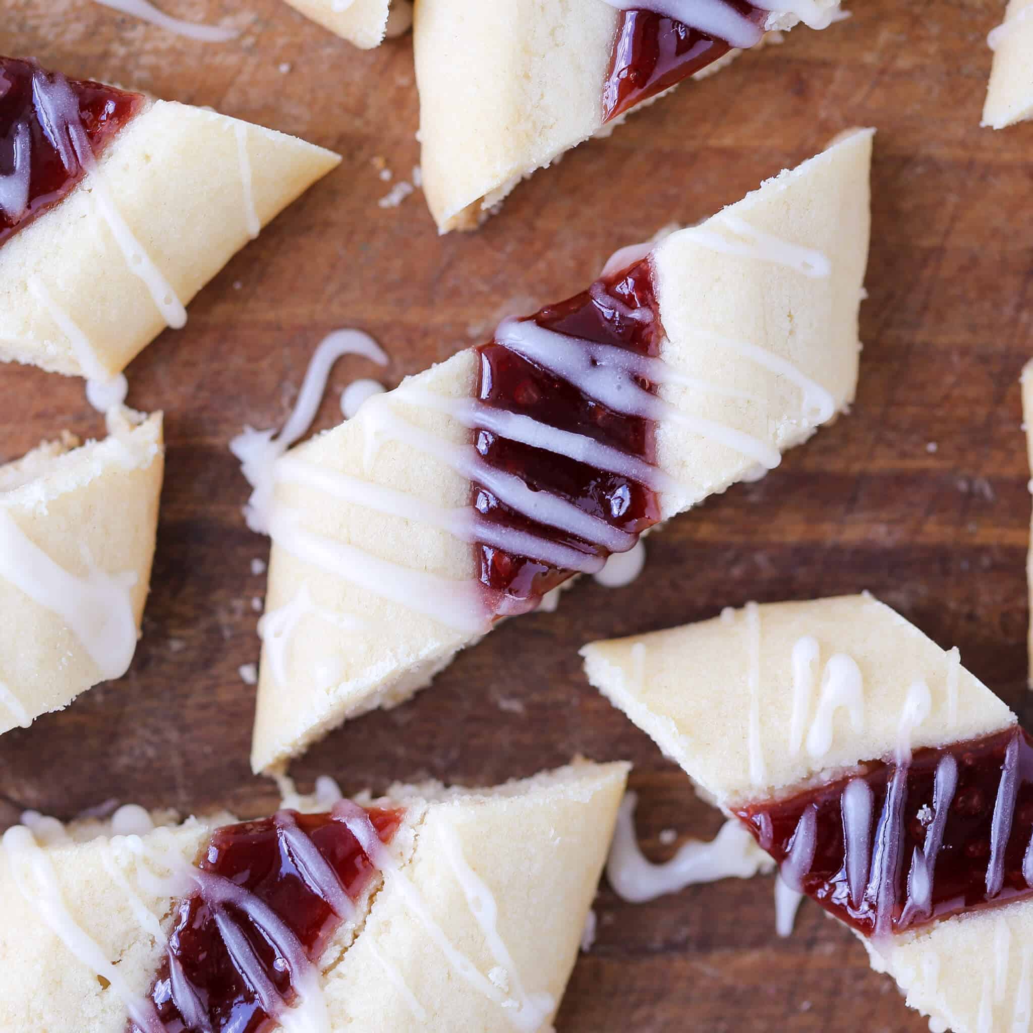 Danish Christmas Jam Cookies Prepared