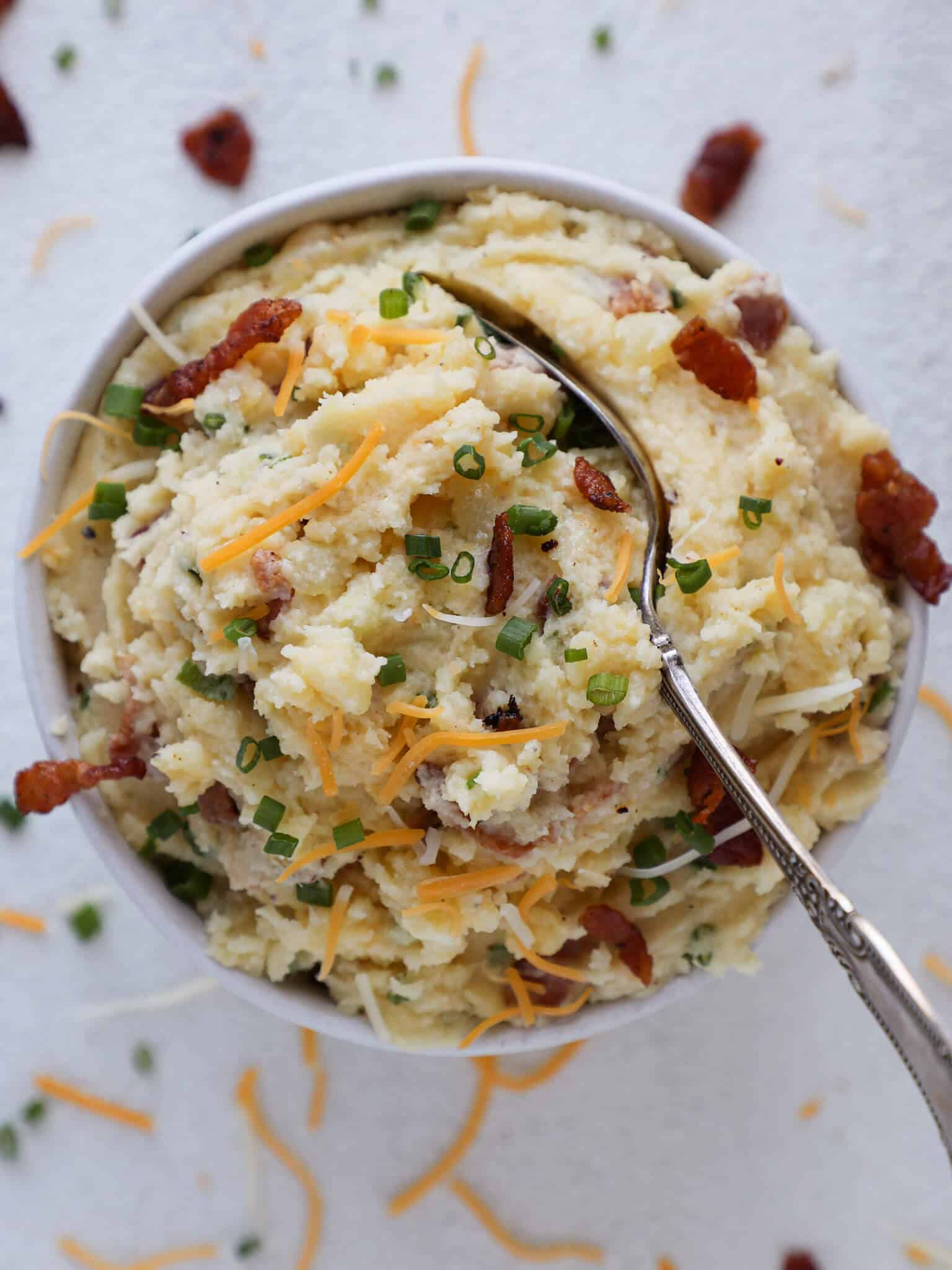 Loaded Mashed Potatoes Silver Spoon