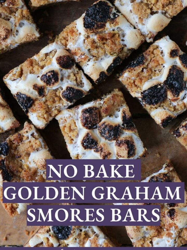 No Bake Golden Graham Smores Bars Decadent