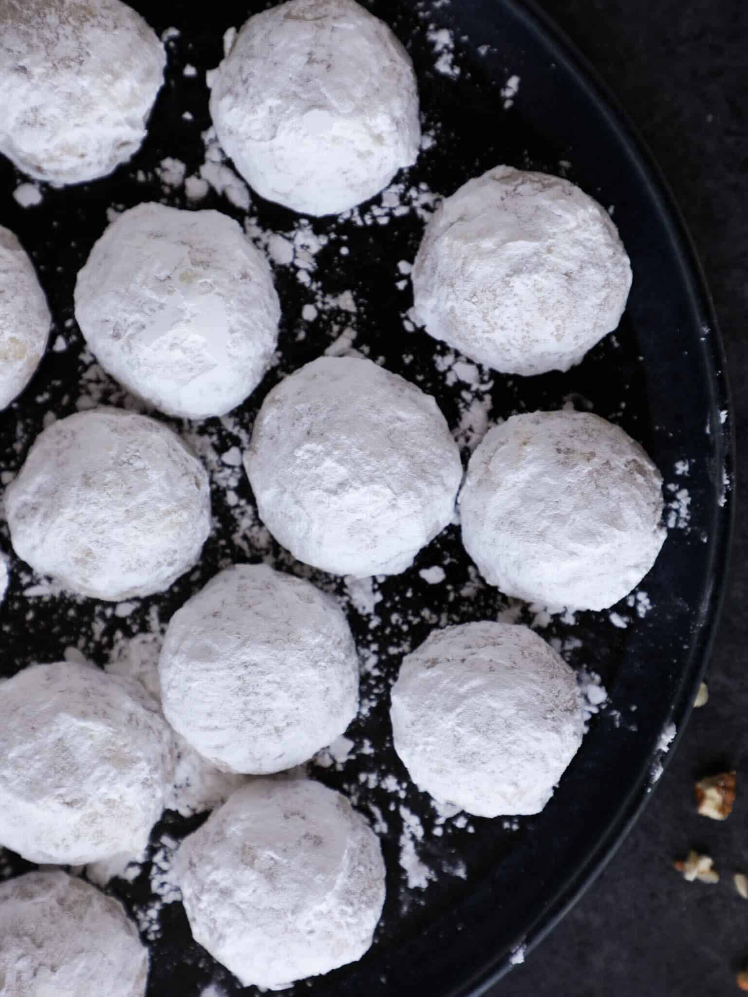 Pecan Snowball Cookies Group