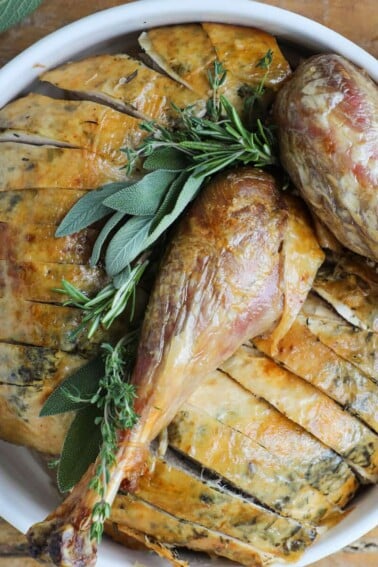 Roasted Herb Turkey Perfect Carving