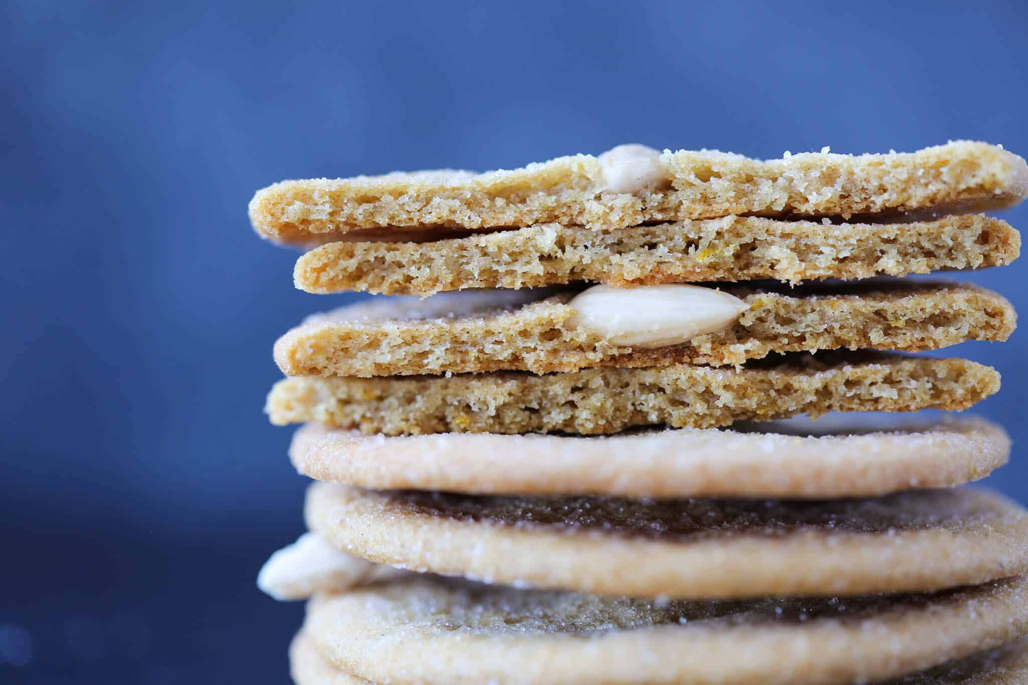 Swedish Pepparkakor Cookies Stacked