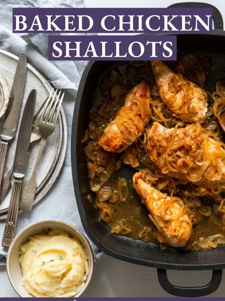 Baked Chicken Shallots Chef Lindsey Farr