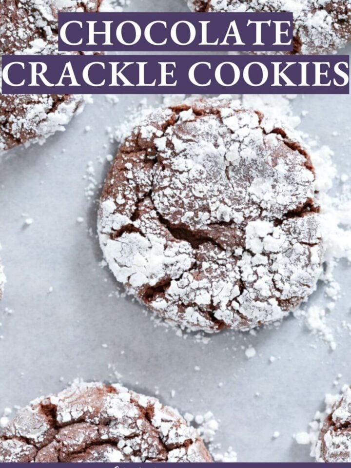 Chocolate Crackle Cookies Chef Lindsey Farr