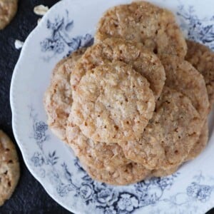Oat Lace Cookies Gorgeous Overhead