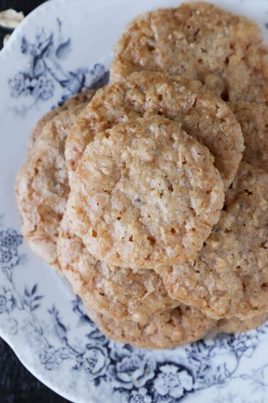 Oat Lace Cookies Gorgeous Overhead