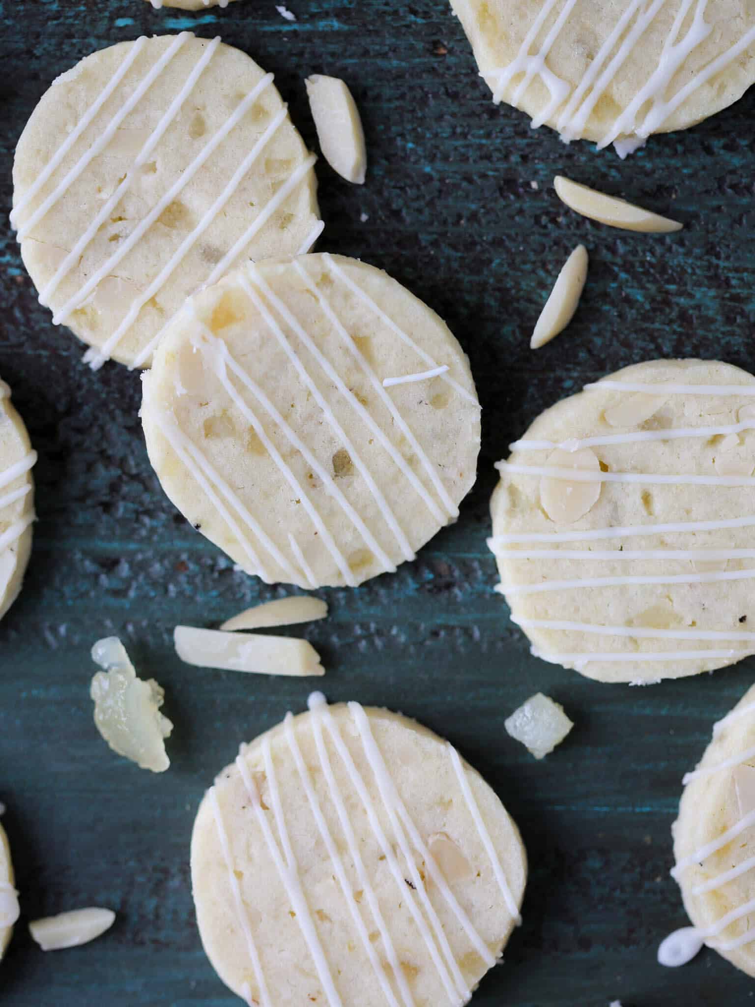 Rum Refrigerator Cookies Blue Background