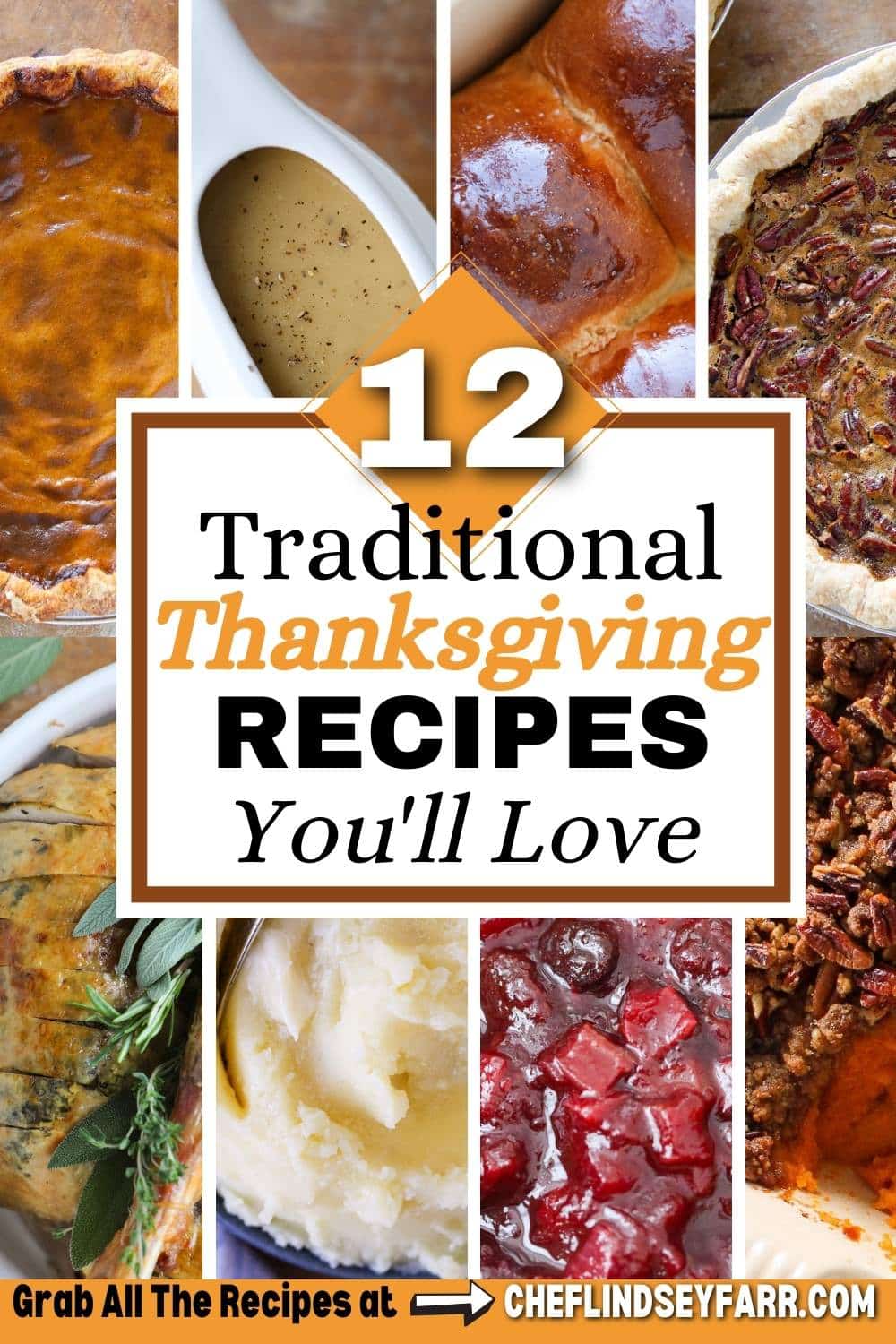 Traditional Thanksgiving Dinner Menu with Recipes